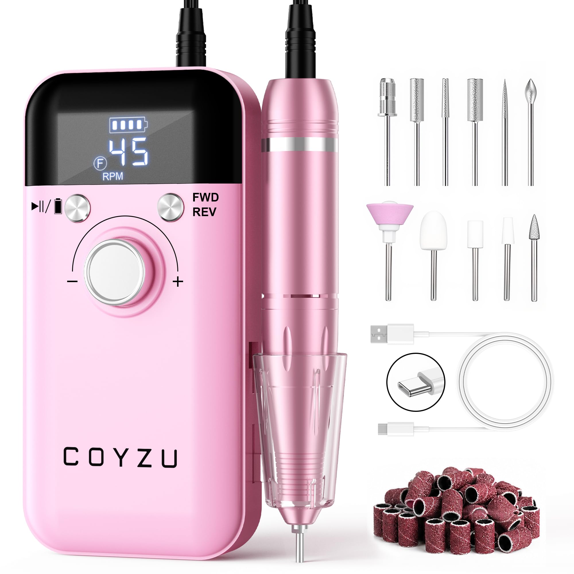 COYZU Rechargeable Electric Nail File