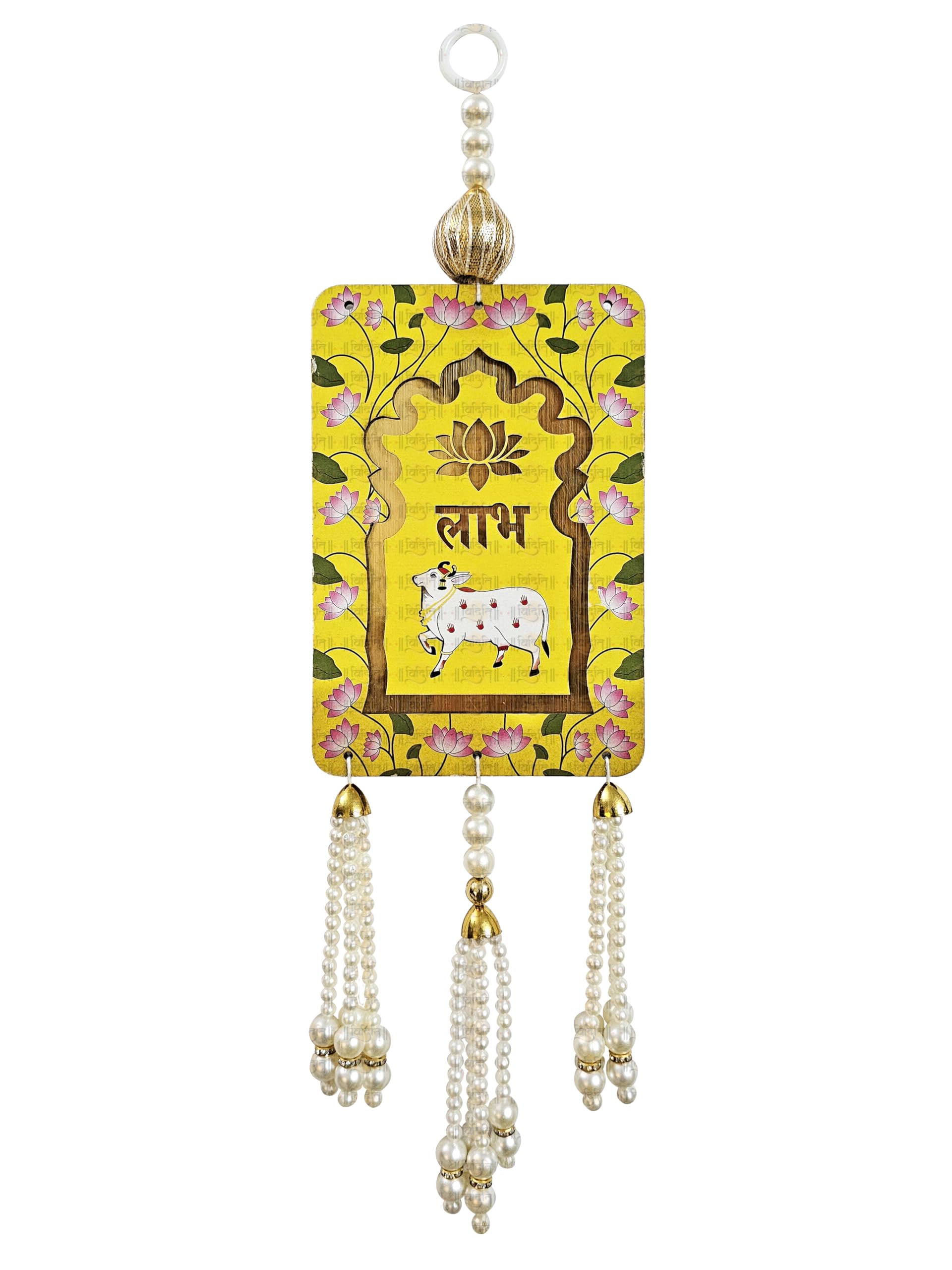 Subh Labh for Door Entrance Hanging Toran for Mandir Diwali Decoration Items Shubh Door Hanging Shoon/Soohn/Shun for Home 3