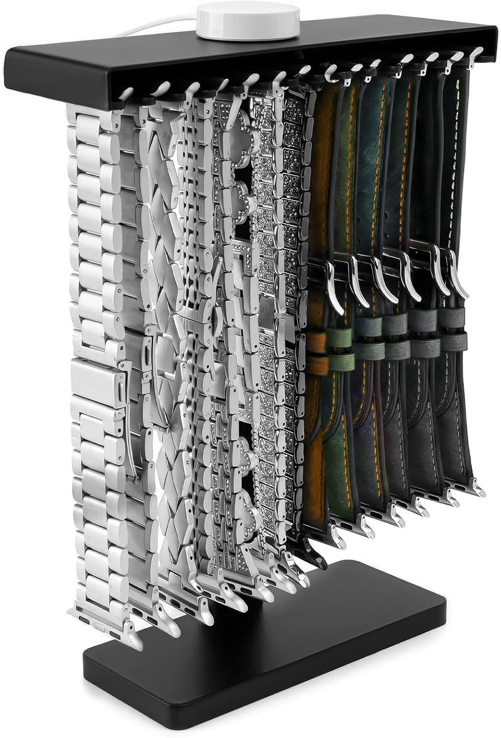 3 in 1 Watch Band Holder Organizer for Apple Watch,Smart Strap Silicon Rack,Groove Display for Apple Watch, Iwatch Band