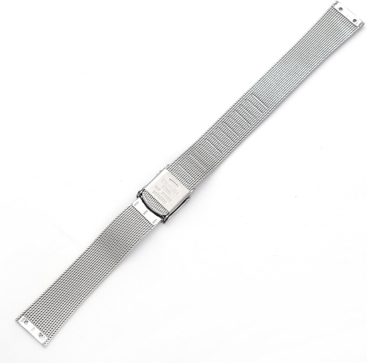 THEAGE14mm Watch Band Screwing Stainless Steel Watch Strap Replacement for Skagen