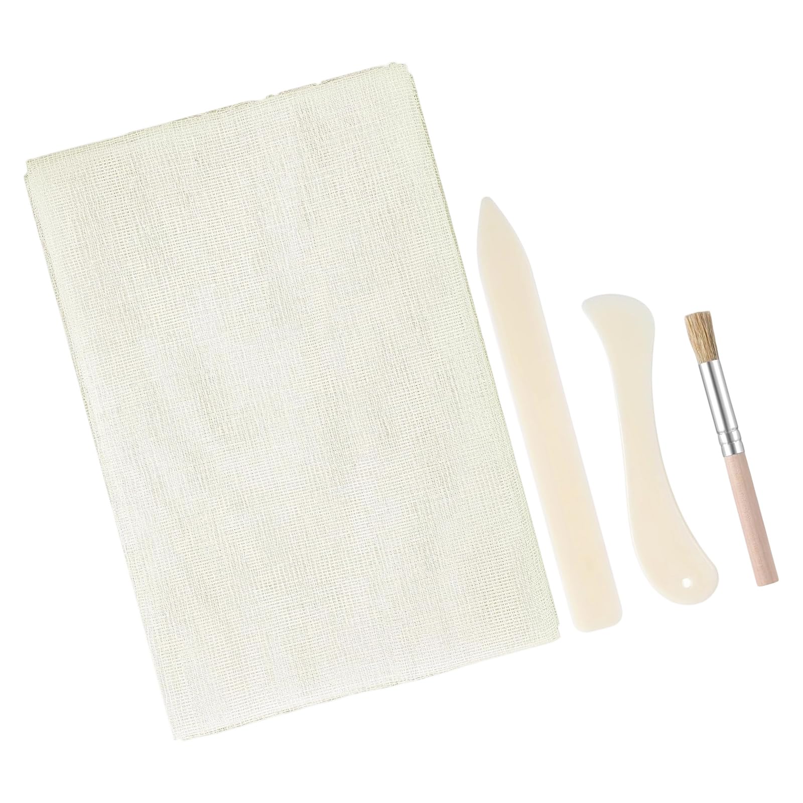 ZEPFJHE Book Binding Repair with Bone Folder Tools Binding Cloth for Damaged Books Restoration Bookbinding Supplies
