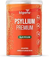Psyllium Premium, Bigens, Fibra Solúvel, 100% Puro, Sem Aditivos, Vegano, Sem Glúten, 300g em Pó