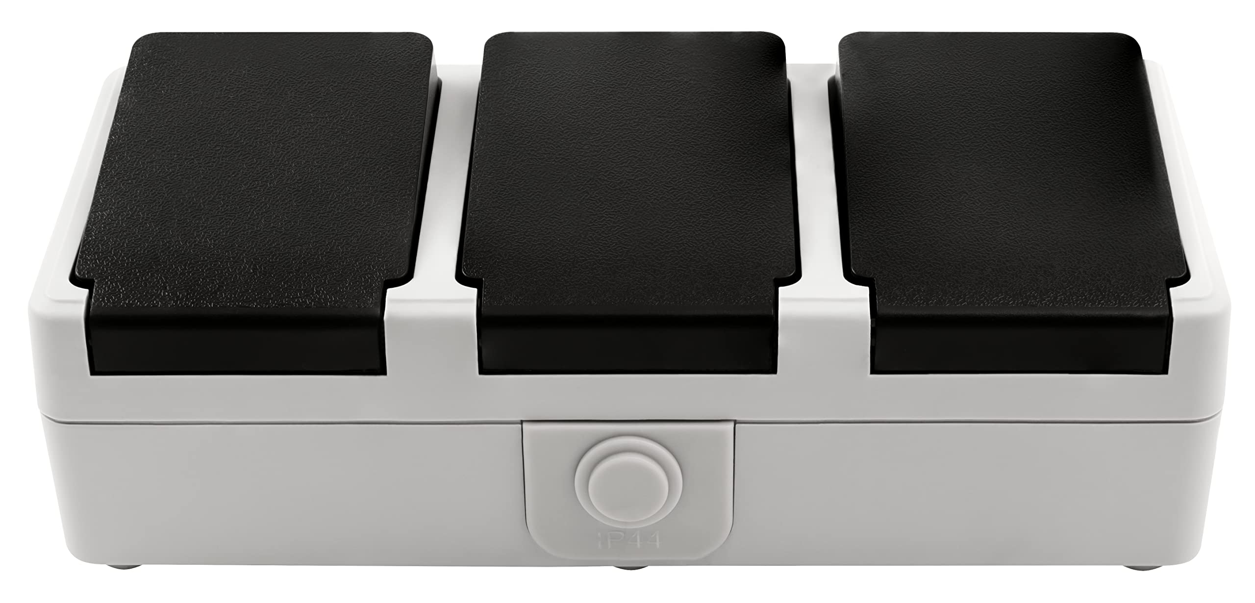 McPower Set di prese | Flair | prese da incasso 250 V ~ / 16 A | montaggio facile | contatto di protezione e protezione da inserimento | design moderno per casa e appartamento | antracite opaco
