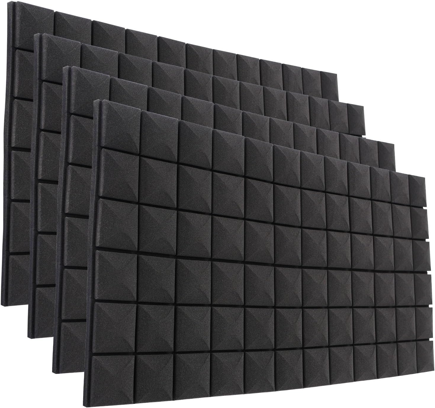 4 Pack Acoustic Foam,48x24x2 Inch Mushroom Sound Proof Panel for Walls,High Density Fire Resistant Soundproof Panels for Home,Studio,Reducing Noise & Echo