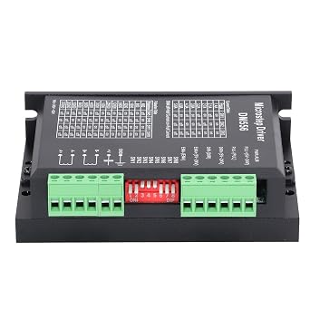 DM556 Stepper Motor Driver, Constant Current PWM Output, Cooling, 5.6A, 200KHz Response, Aluminum Material, Interference