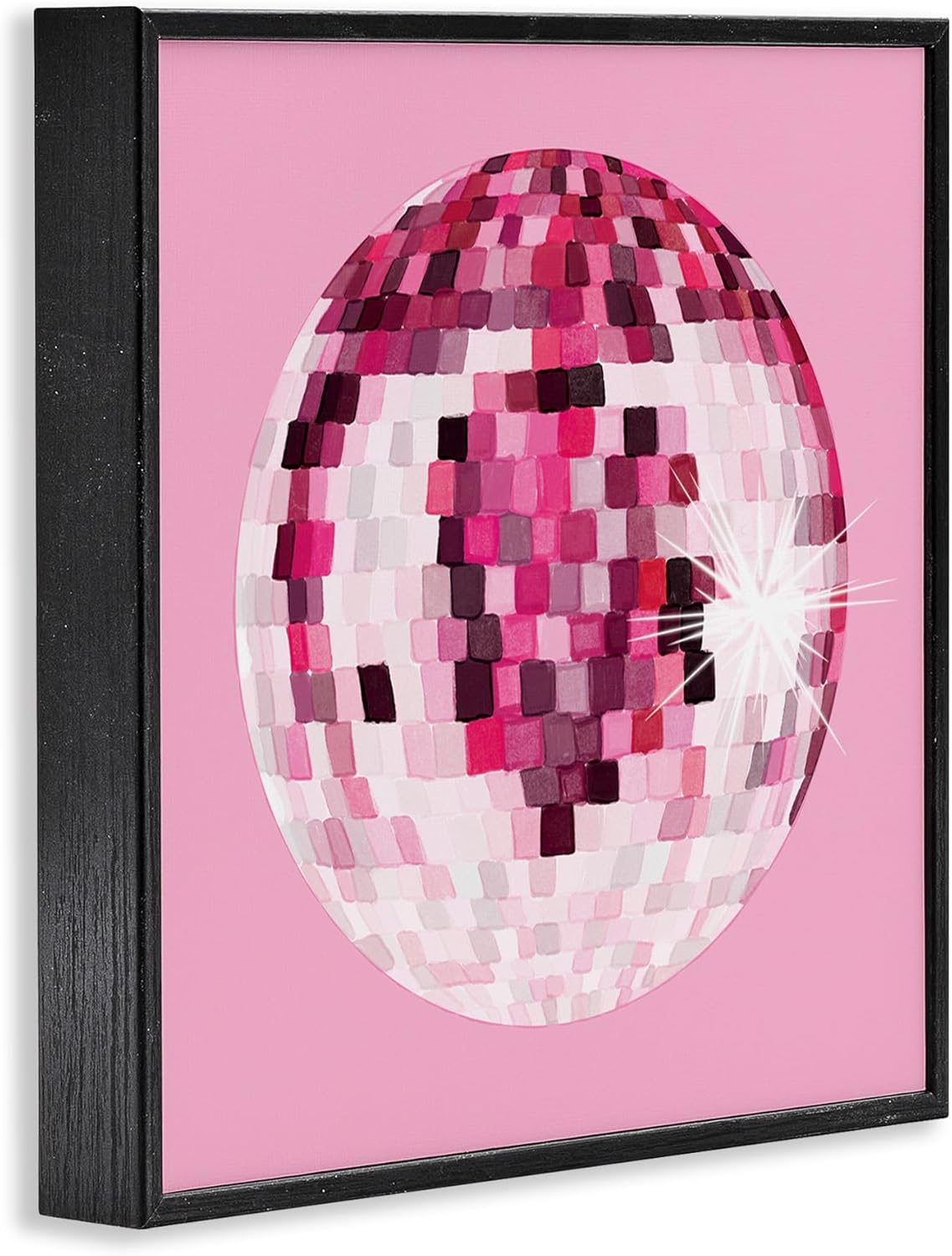 Stupell Industries Dazzling Pink Disco Ball Shining Geometric Pattern, Design by Hey Bre! Creative Studio