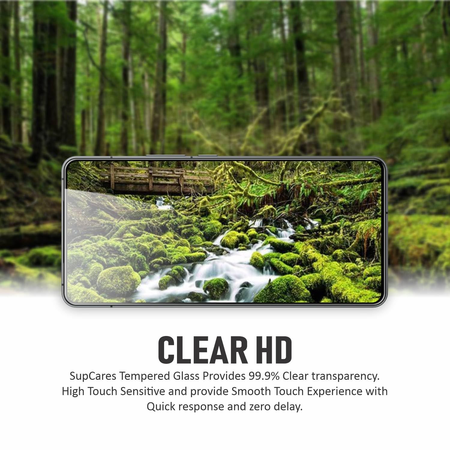 SupCares Tempered Glass for iQOO 13 5G (6.82 Inch) With Installation Kit | 9H Edge to Edge Screen Protector | Black — Amazon image 3
