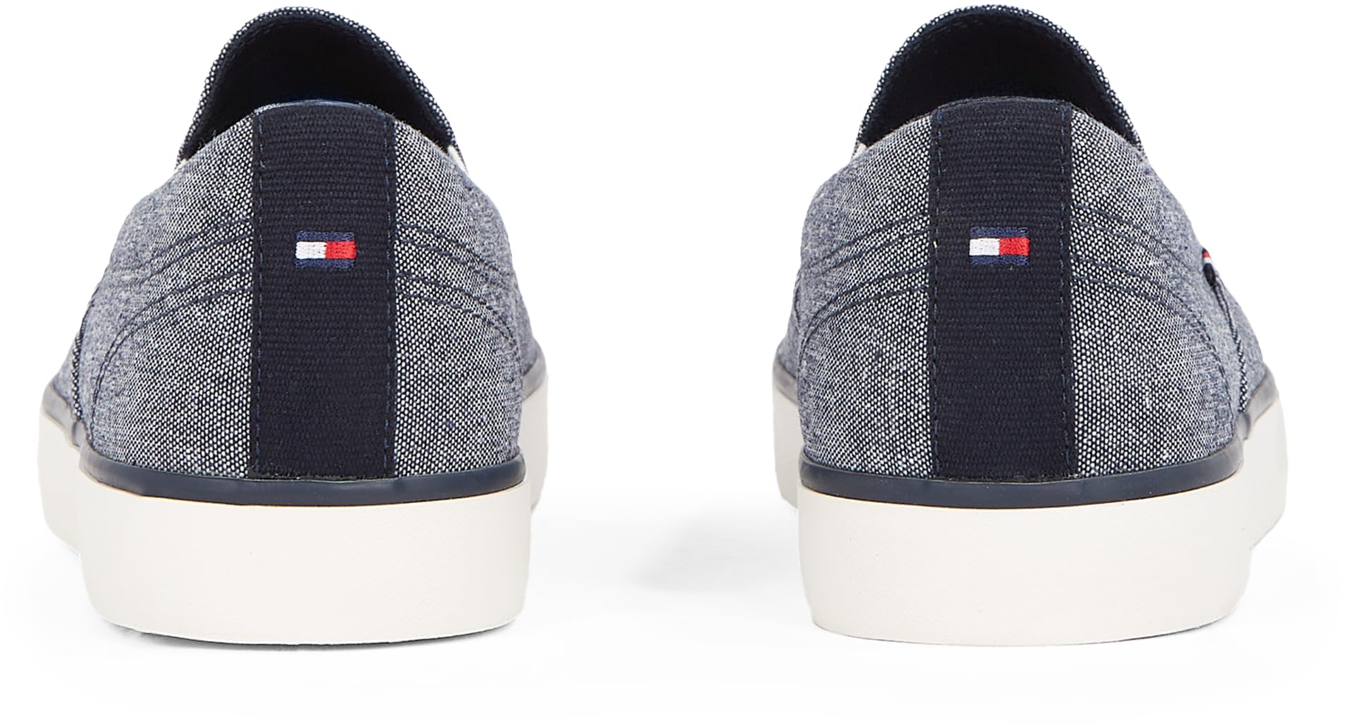 Tommy Hilfiger Herren Vulcanized Sneaker Low Slip On zum Reinschlüpfen, Blau (Desert Sky), 40 – Ansicht 2