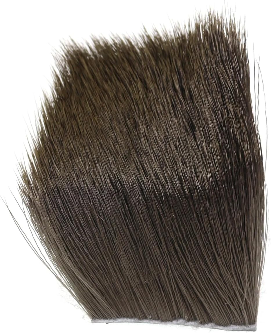 8 pcs/lot Natural Deer Hair Fly Tying Material for Dry Flies Hopper Caddies Bass Bugs Wings Bodies Making Materials 5CM*5CM