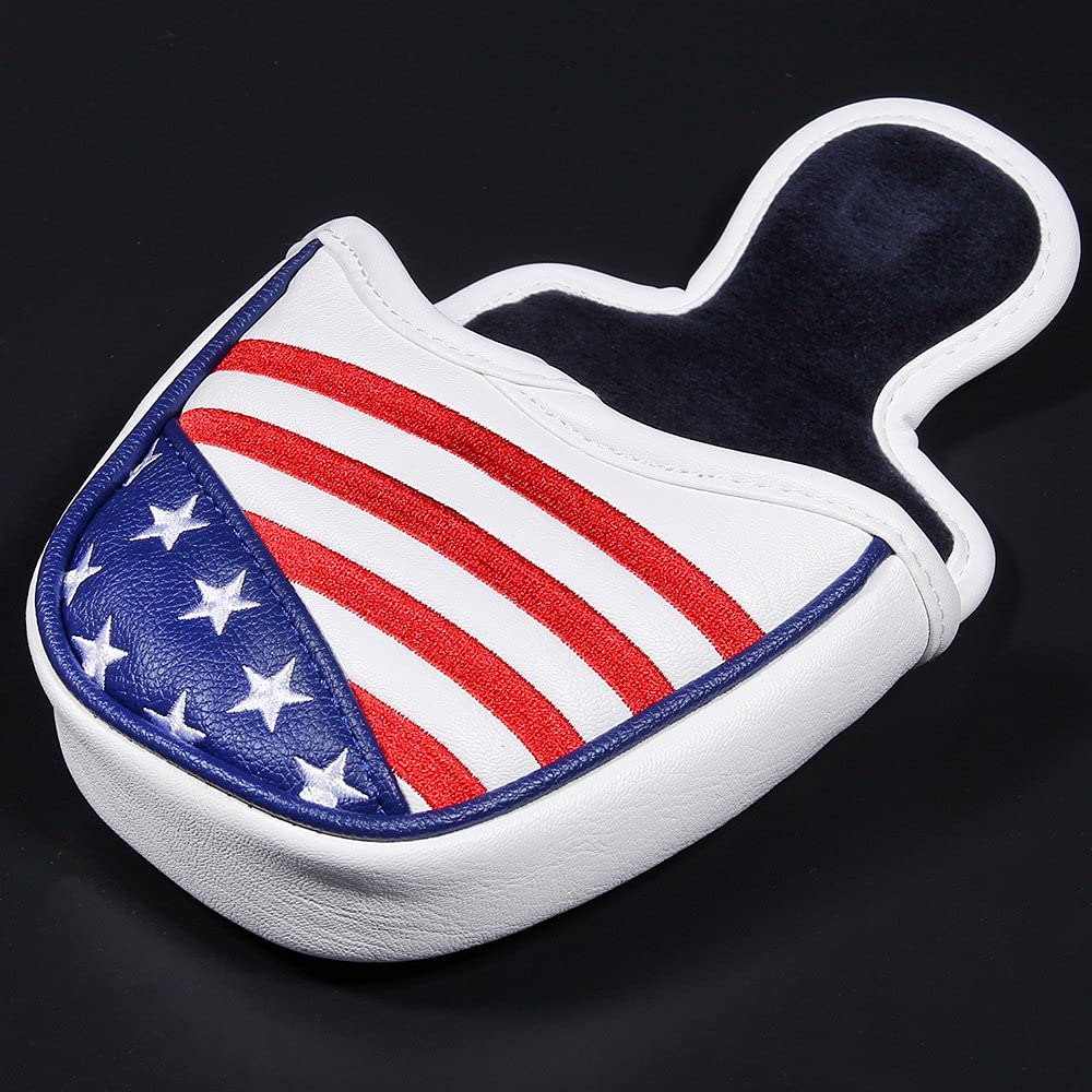 USA - Fundas para cabeza de golf para conductor y maderas Fairway, fundas de cuero de primera calidad, diseñadas para adaptarse a todas las maderas y conductores (cubierta de mazo)