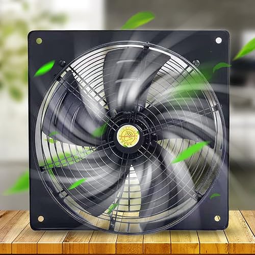 Miniatura 2 de DouSeiAi Ventilador de escape industrial de 12 pulgadas, 110 V120 W, bajo ruido, 2600 rmin, ventilador de aire comercial de metal de alta velocidad