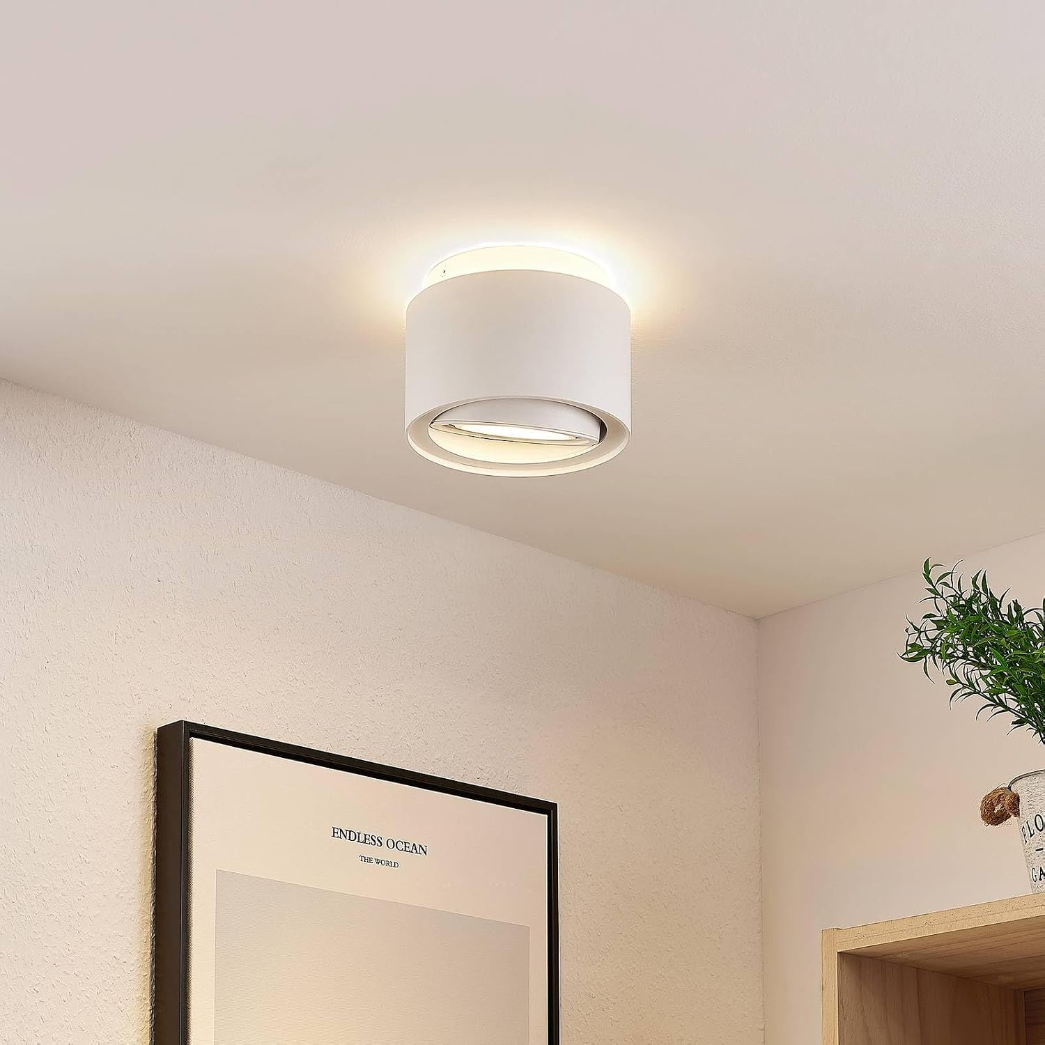 Arcchio Walisa Ceiling Light showing direct light