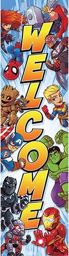 Eureka Marvel Heroes Welcome Back to School Classroom Door Decoration 30.48 cm x 114.3 cm