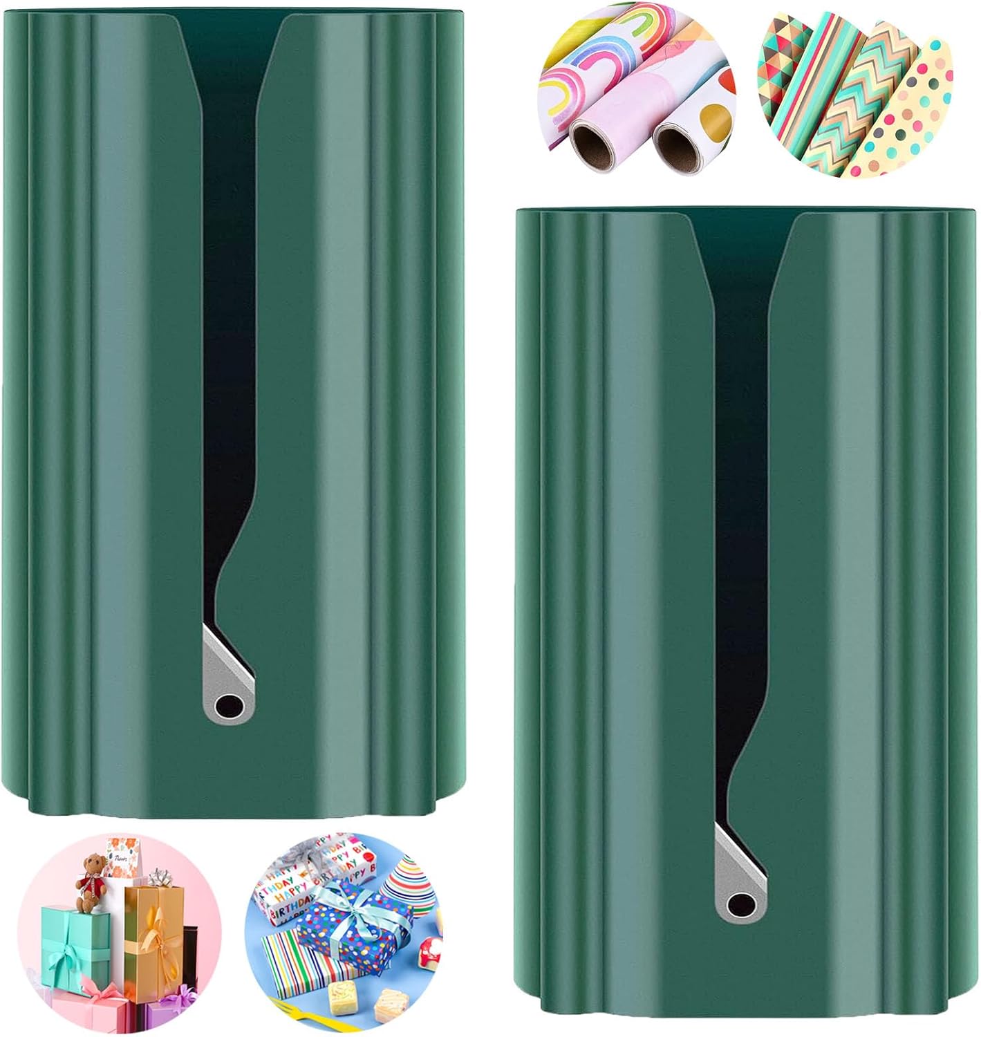 Christmas Wrapping Paper Cutter Tool Tube,Sliding Gift