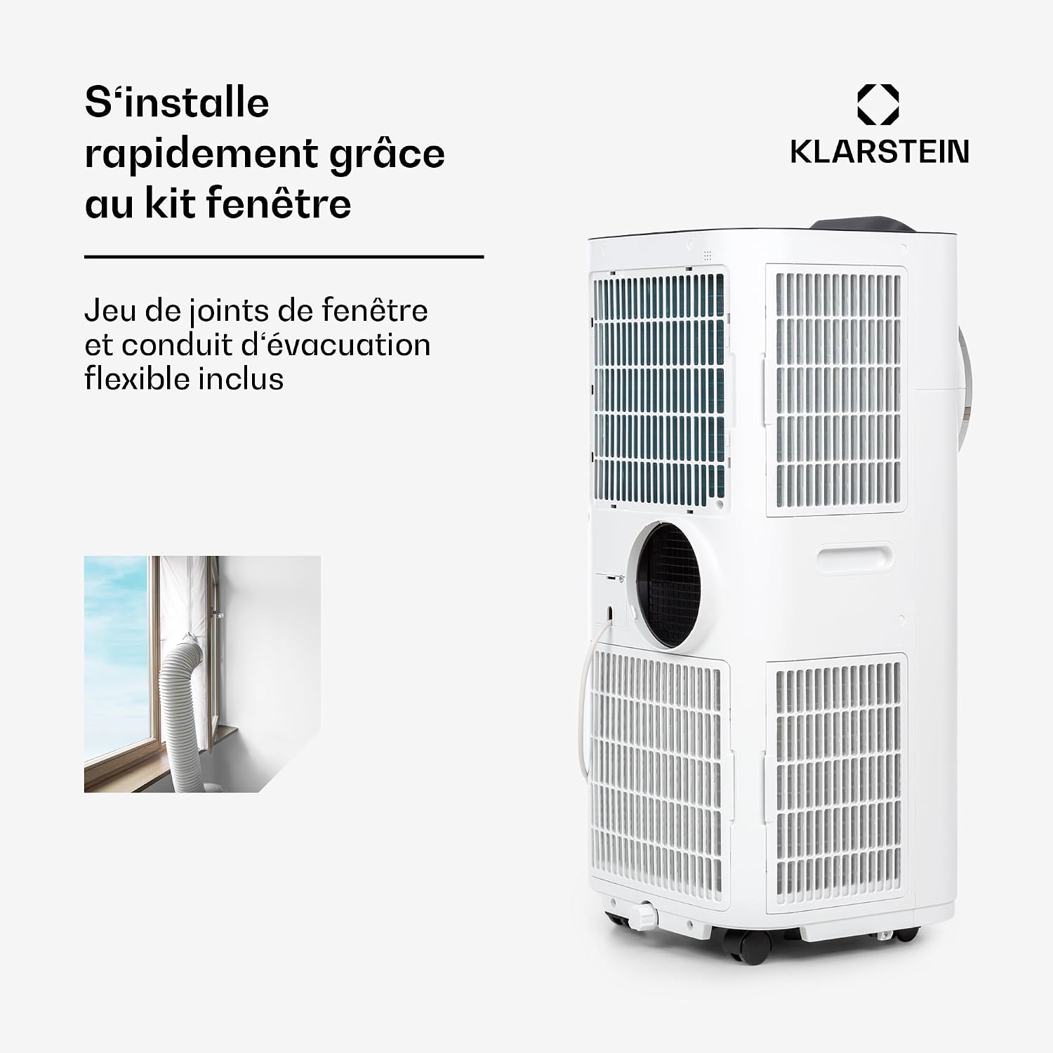 climatiseur mobile silencieux – vue détaillée
