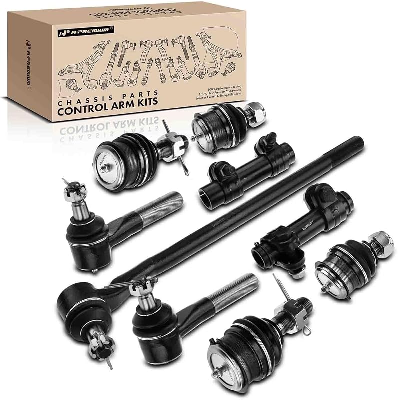 Kit de suspensão dianteira A-Premium com pivôs e terminais de direção para Ford F-150, F-250, F-350 e Bronco – 9 peças
