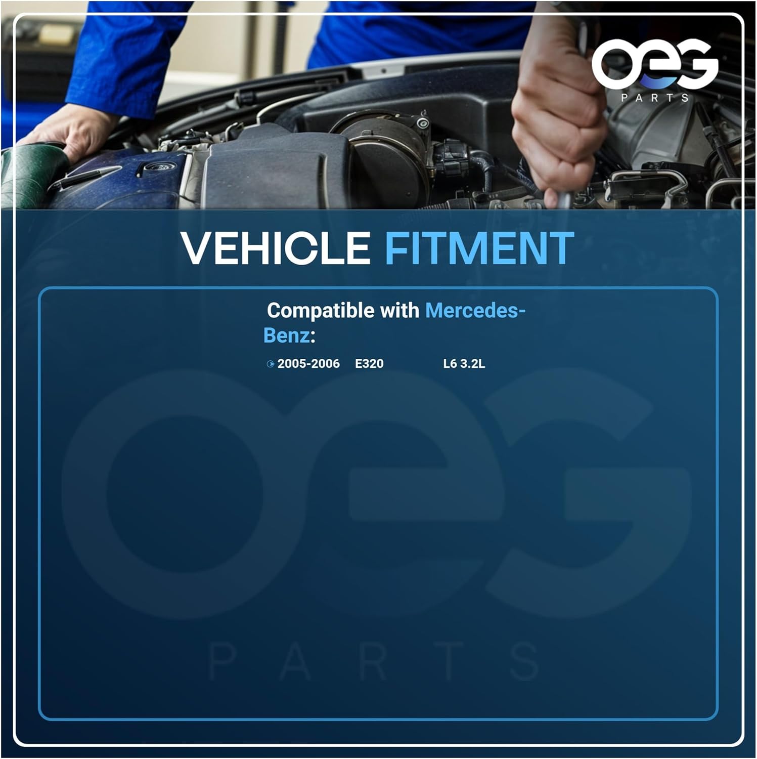 OEG Parts New Alternator Compatible With Mercedes Benz E320 L6 3.2L Diesel 2005-2006 0131540002, A0131540002, A0141540702, 0986048557, ABO0344, 40024099