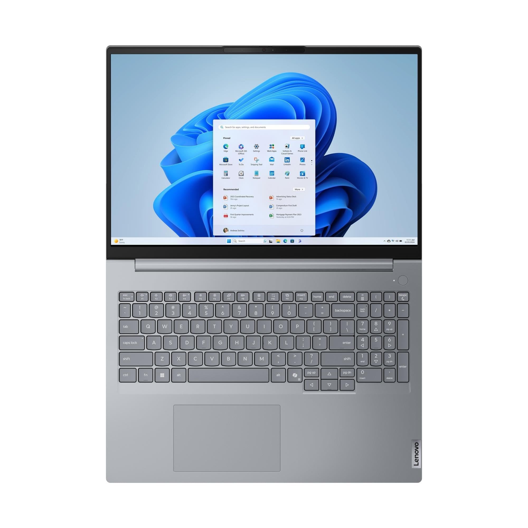 Lenovo ThinkBook 16 G9 IRL 21US, Intel Core 5 210H, Computer Portatile 40,6 cm (16") WUXGA IPS, 16GB DDR5-SDRAM, 512GB SSD NVMe, Wi-Fi 7 (802.11be), Win11 PRO, Grigio