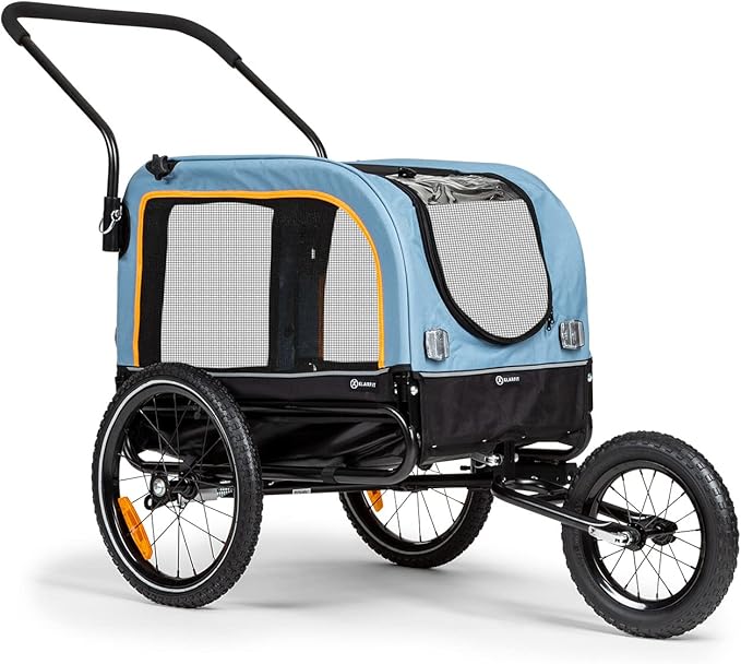 Klarfit 2in1 bicycle trailer and dog buggy Dog Pram, Dog Stroller, Pet Stroller with