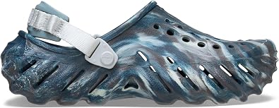 Crocs Unisex-Adult Echo Clog, Black Sand/Multi, 7 UK Men/8 UK Women
