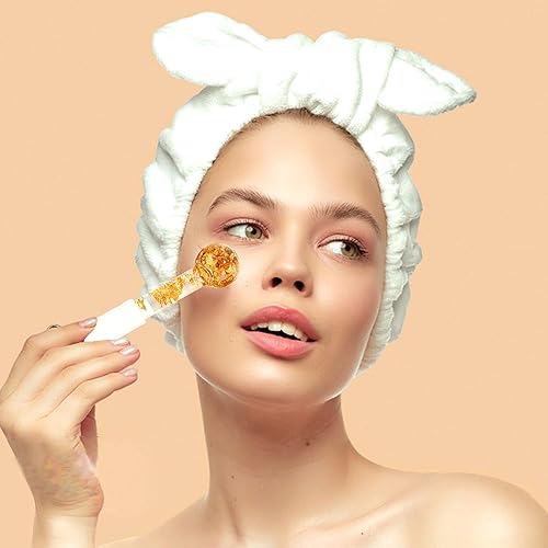 Miniatura 8 de Lazzybeauty Juego de 4 globos de hielo faciales, 2 globos de hielo y 2 mini globos de hielo incluidos, bolas de globo facial para cuello y ojos,