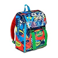 Mitama Zaino Estensibile Fluo Rex con Tasca frontale, Blu e Verde