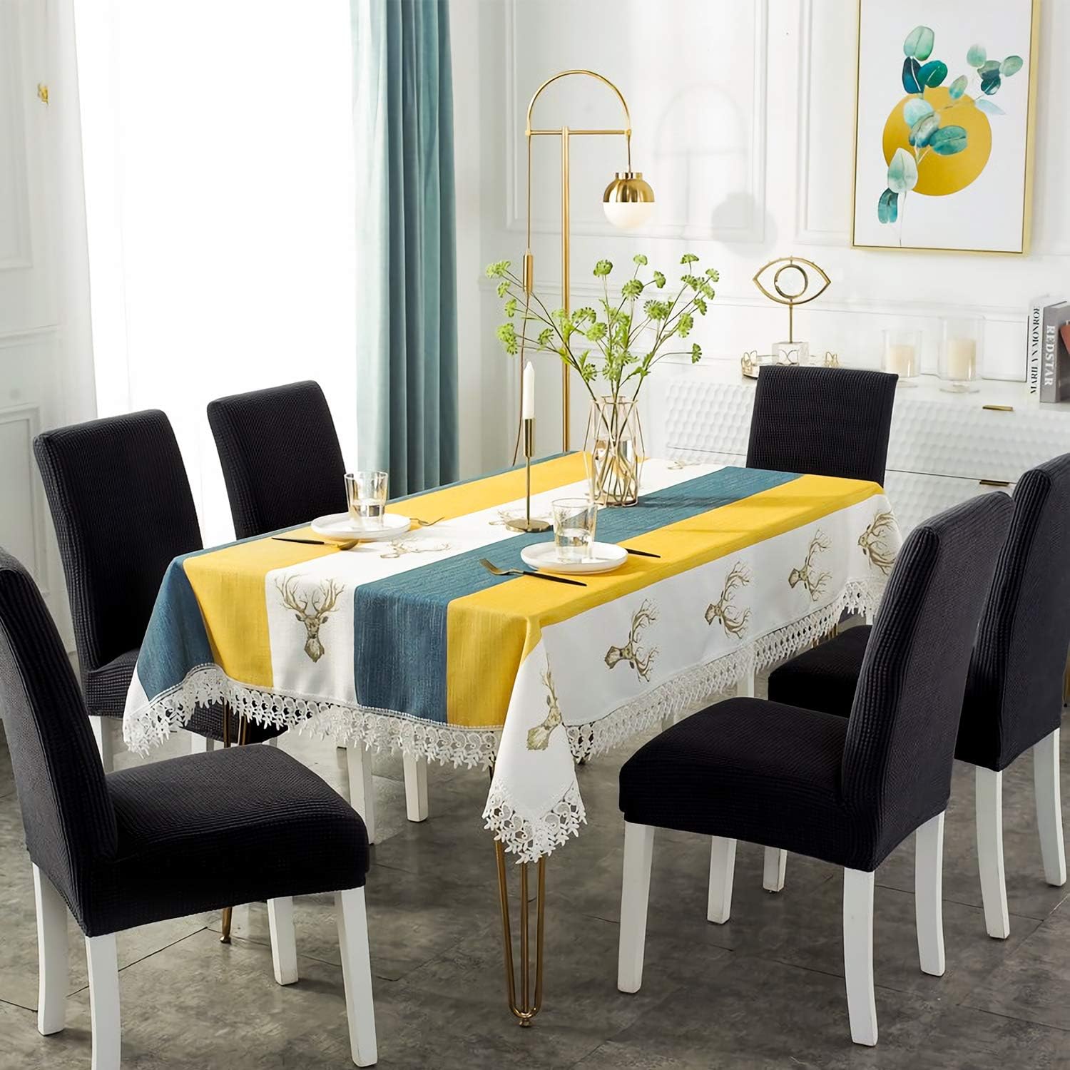 Exclusive Chair Covers for Dining Room Set of 6, Stretch Chair Covers Parsons Chair Slipcover Chair Covers for Dining Room Set of 6, Black Super Cheap 🛒 Chair Covers for Dining Room Set of 6, Stretch Chair Covers Parsons Chair Slipcover Chair Covers for Dining Room Set of 6, Black