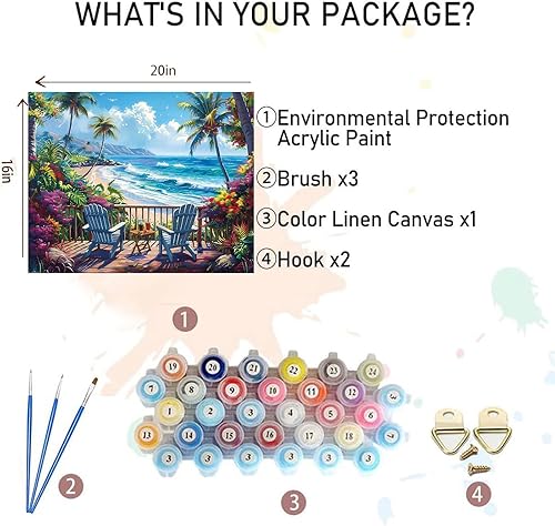 Vista 148 de xackcme Pintura de montaña por números para adultos, pintura de paisaje por número sobre lienzo sin marco, pintura al óleo de paisaje lunar