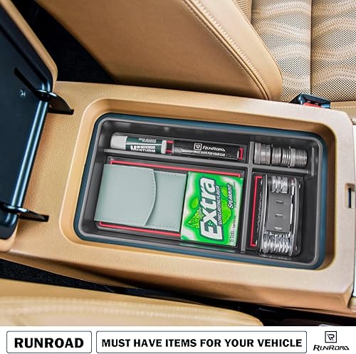 Miniatura 6 de Bandeja organizadora de consola central compatible con accesorios Nissan Altima 2019 2020 2021 2022 2023 2024 2025, bandeja de inserción para