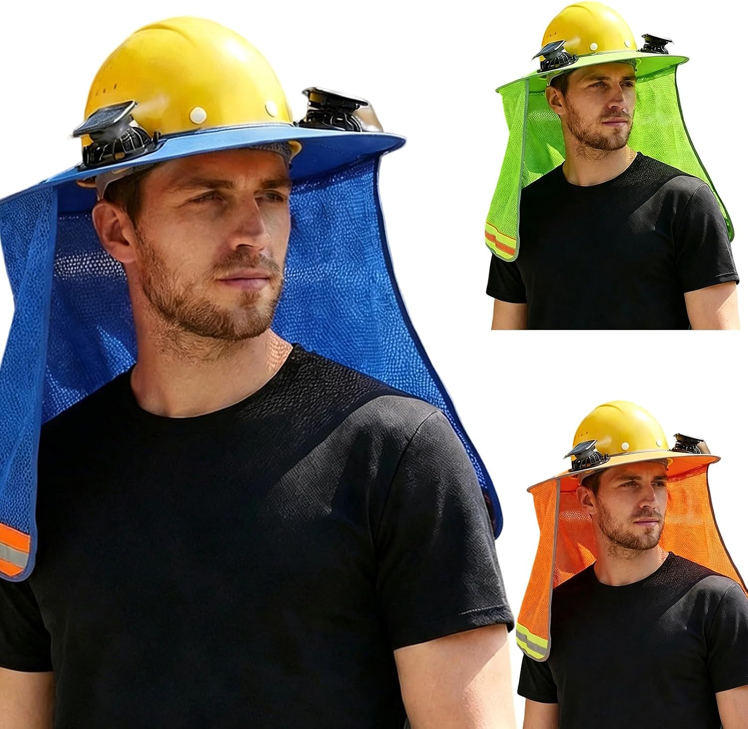 Portable Solar Powered Cooling Fan Sun Hat Adjustable Brims for Hiking Fishing and Travel Lightweight Polyester Foldable Sun