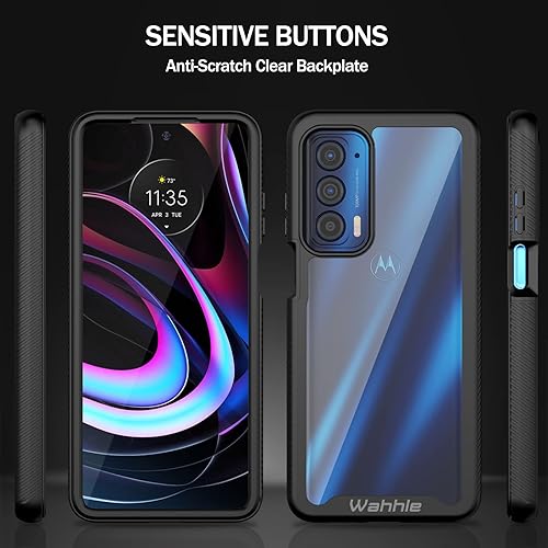 Miniatura 5 de wahhle Funda compatible con Motorola Edge 5G UW, protector de pantalla integrado de cuerpo completo, a prueba de golpes, ajuste delgado, funda
