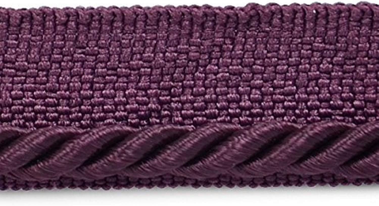 Trims by the Yard Ebony 1/8" Twisted Lip Cord Trim | Red| (20 yard cut)