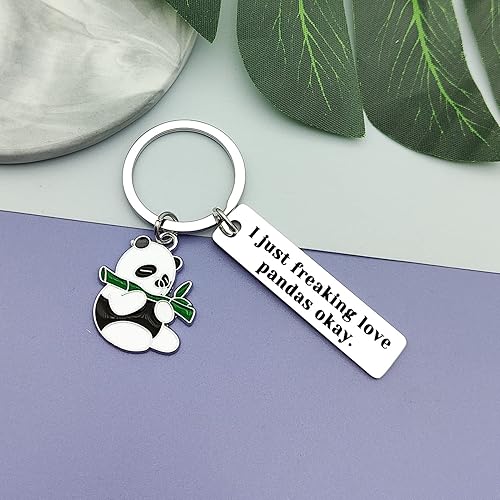 Miniatura 5 de Llavero de panda, regalo de joyería de panda, regalos para amantes de pandas, accesorios de panda, llavero con dije de panda para amigos, mujeres,