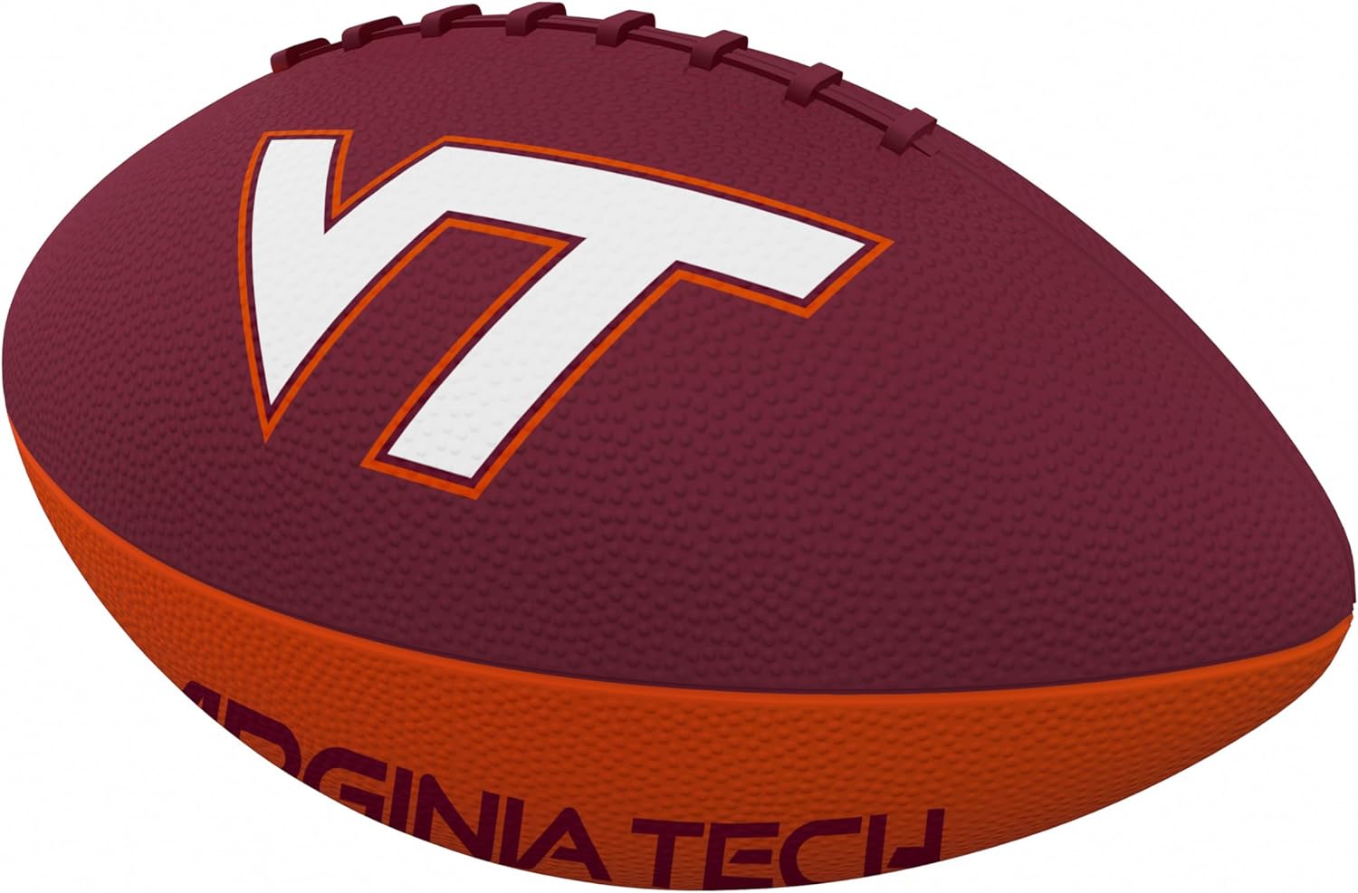 Logo Brands Virginia Tech Hokies Pinwheel Junior Size Rubber Football