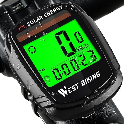 Compteur de vélo avec Compteur de Vitesse et odomètre à énergie 