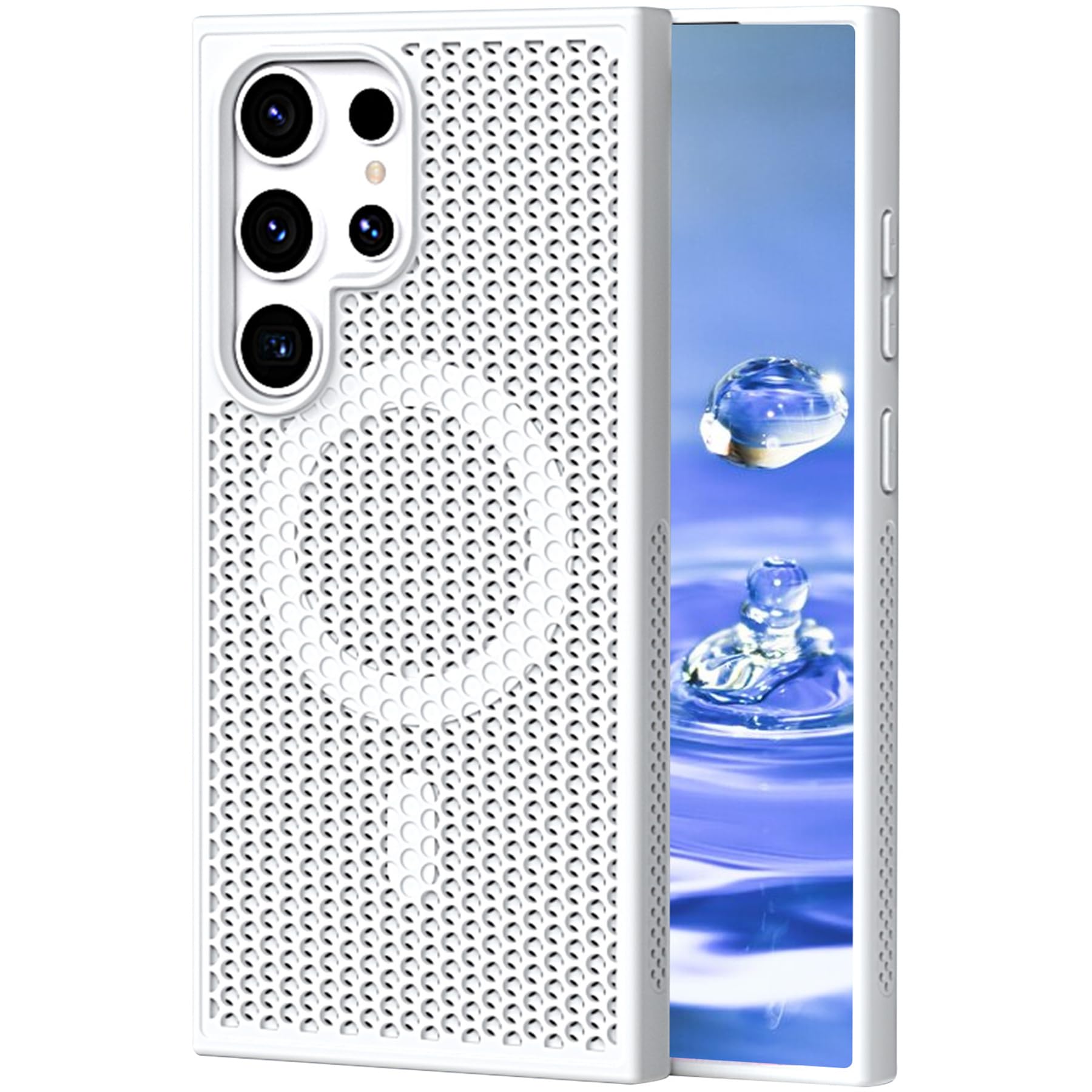 Funda de panal para Samsung S25 Ultra anticalentamiento y resistente a golpes 8