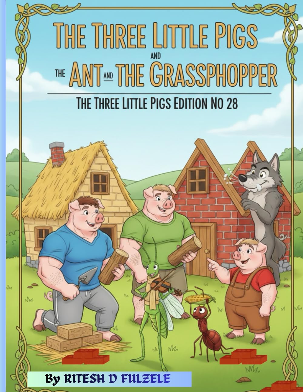 THE THREE LITTLE PIGS AND THE ANT AND THE GRASSHOPPER: THE THREE LITTLE PIGS SERIES EDITION NO 28