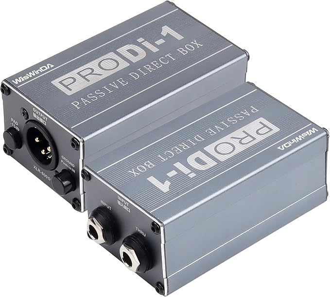 Amazon.com: Passive Stereo Direct Box Single Channel Pro XLR Input 1/4 ...