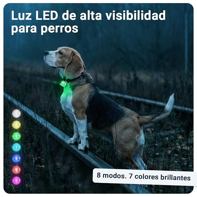 Foto 2 de 8 de PAJ 2X Leds Ultrabrillantes Ajustables para Collares Y Arneses, 7 Colores