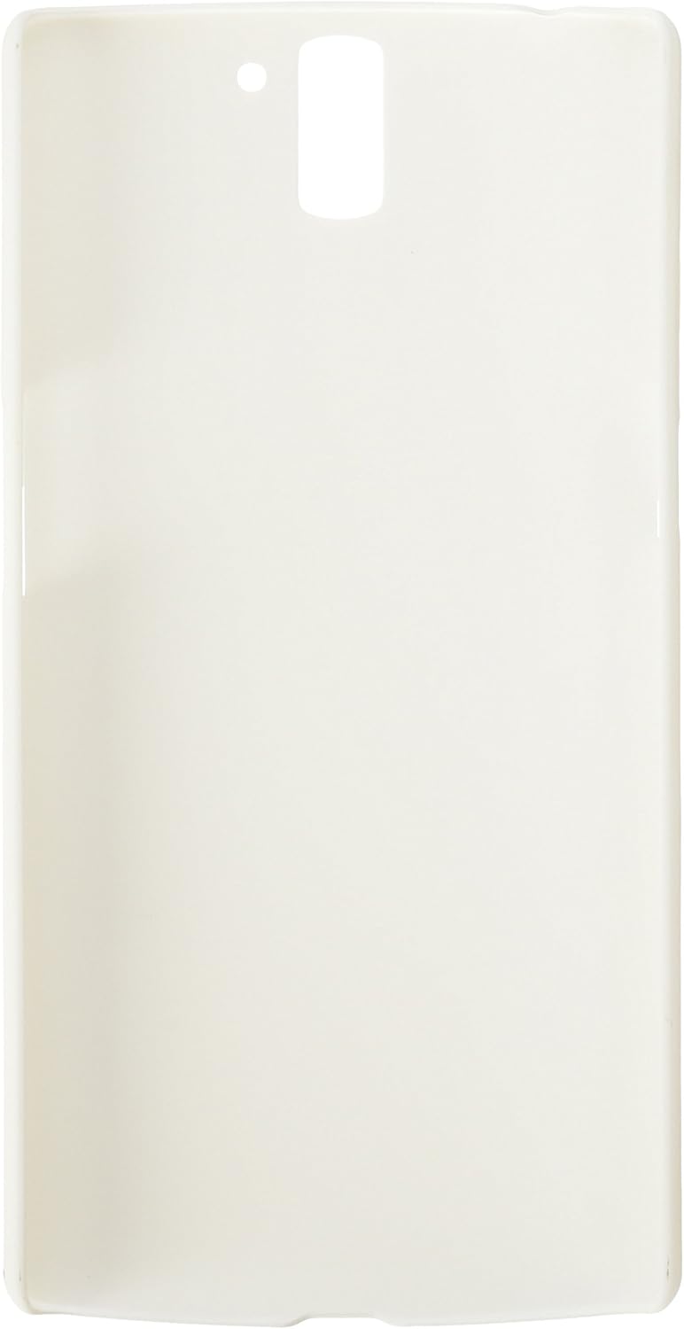 Nillkin Frosted Matte Hard Case Shell Pack of Screen Protector Film Compatible for OnePlus One - Retail Packaging - White