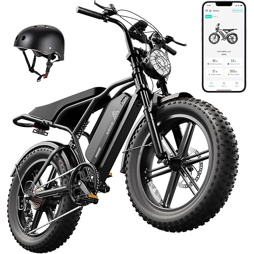 TST Electric Bike for Adults 1500W Peak 20" Fat Tire All-Terrain E-Bike 60/110 Miles 28 MPH Electric Dirt Bike - 48V 15/25 AH Battery Tested to UL 2849 Powered Electric Bicycle