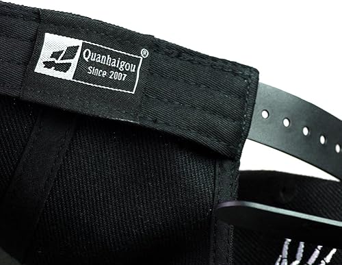 Miniatura 6 de Quanhaigou Gorra de béisbol ajustable para hombres y mujeres, unisex, estilo hip hop, gorra de béisbol con visera plana, sombreros para papá