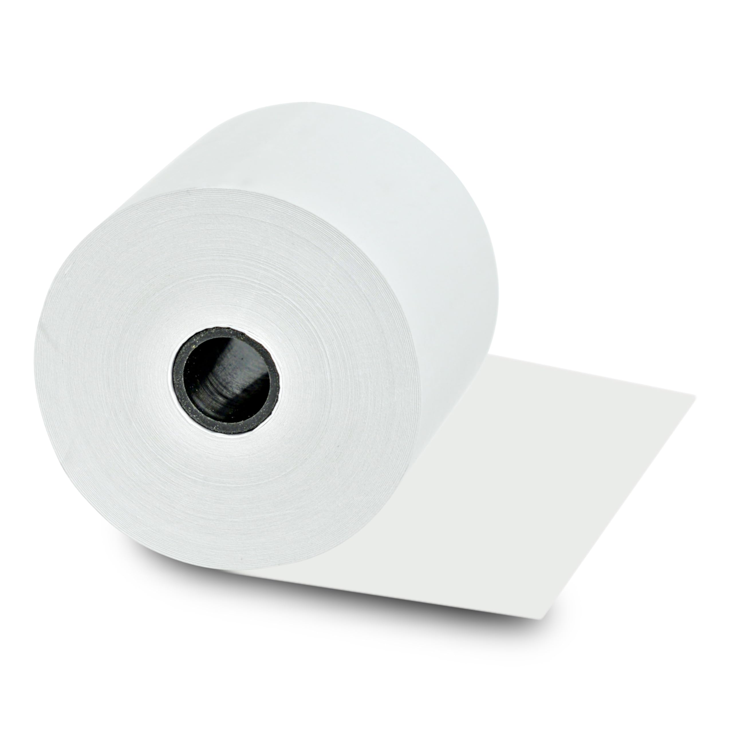 Commerline Lot de 5 rouleaux de papier thermique 80 x 80 x 12 m, 80 m, pour caisse enregistreuse électronique