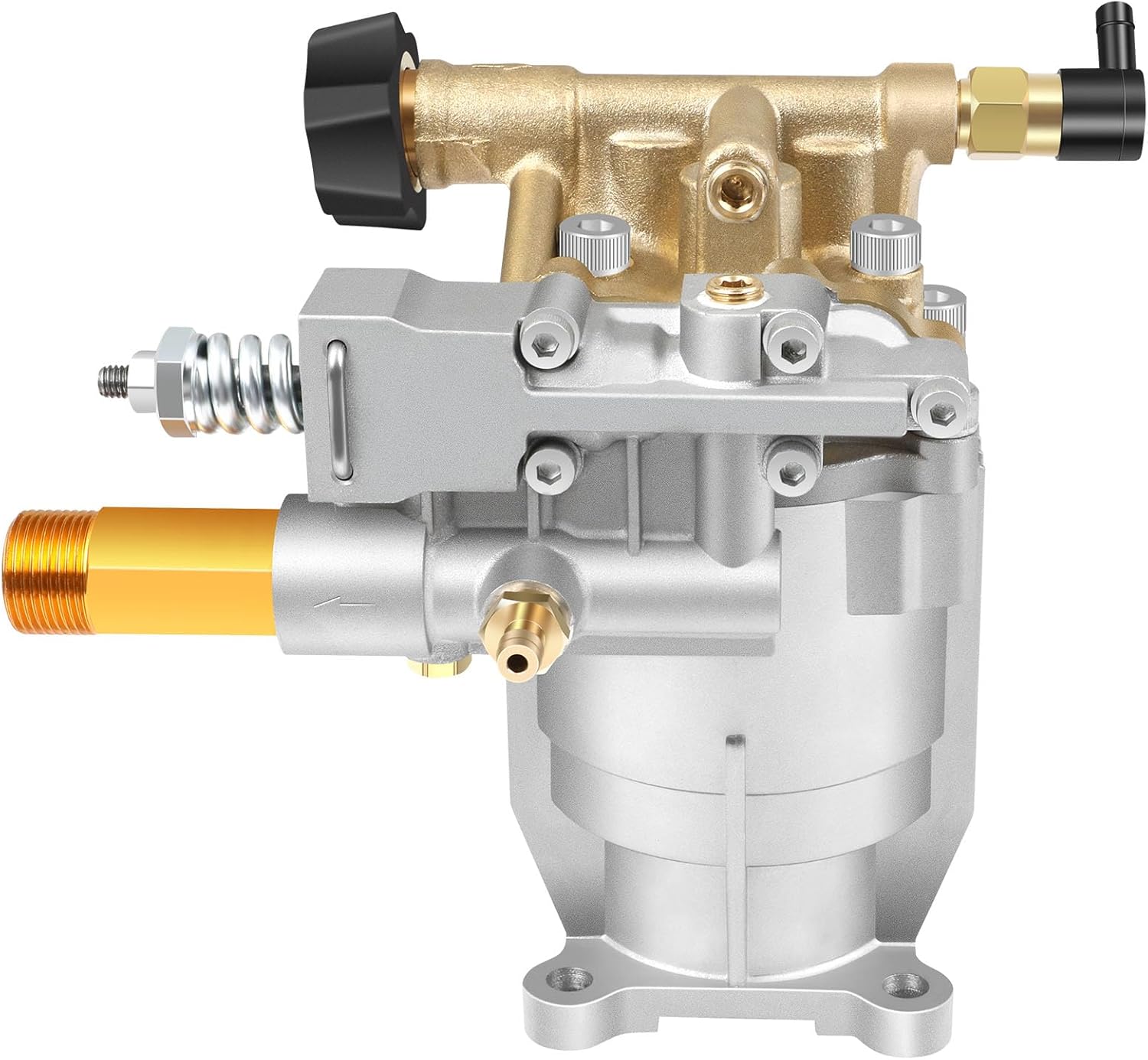 SCITOO 3/4" Shaft Horizontal Pressure Washer Pump, MAX 3200 PSI @ 2.5 GPM, Repalce for Most Parts Pressure Washers With Horizontal Engines