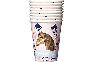 Pink & Blue Saddle Up Cups: Perfect for Giddy-Up Birthday Parties