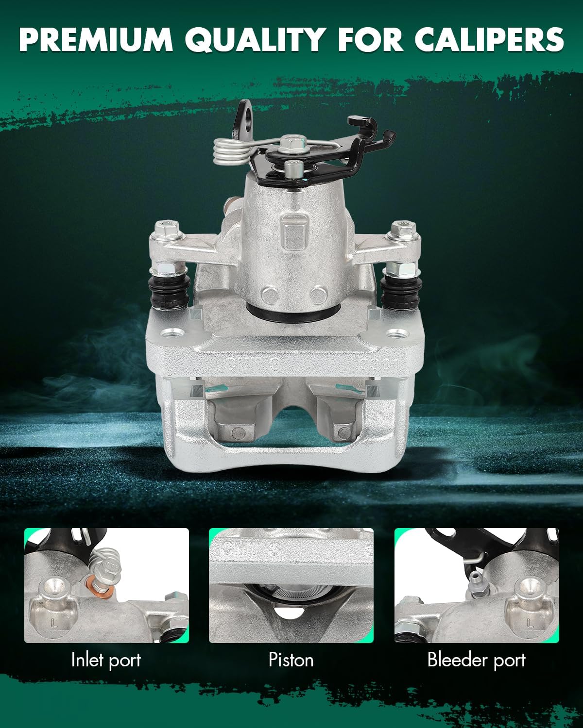 SCITOO Rear Driver Side Disc Brake Caliper 18B5401A Compatible For Buick For LaCrosse 2012-2016,For Cadillac For XTS 2013-2019,For Chevy For Impala 2014-2018,For Chevy For Malibu 2013,With Bracket 1PC