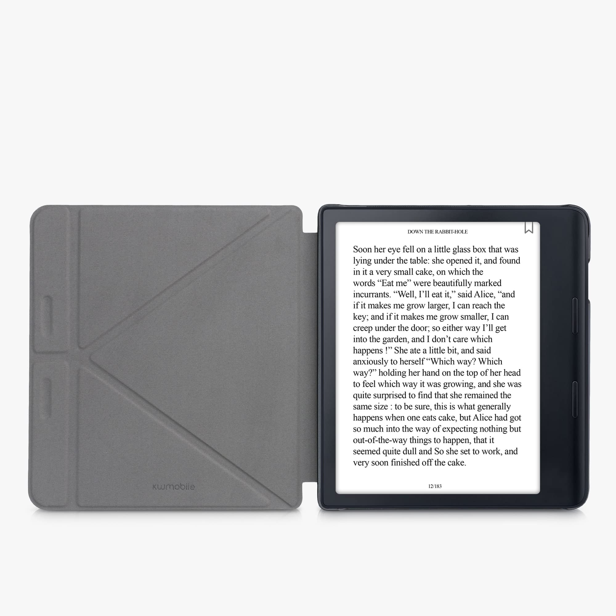 Kwmobile Custodia Origami Pieghevole Per Kobo Sage – Cover In Pelle PU Con Supporto E Chiusura Magnetica, Colore Lavanda - 2