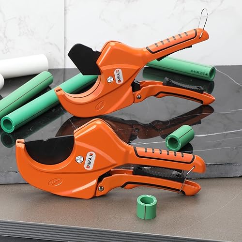 Miniatura 7 de AIRAJ Cortador de tubos de PVC de trinquete, cortador de PVC de hoja SK5 para cortar 2-12 pulgadas (2.520in) de plástico, PVC, manguera, PEX y