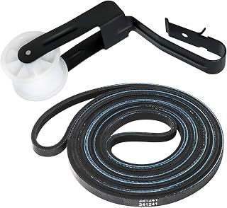 341241 691366 Dryer Drum Belt & Pulley Kit by Beaquicy - Replacement for Whirl-Pool Ken-More Dryer - Replaces PS346995 AP2946843 EAP346995 W10131364