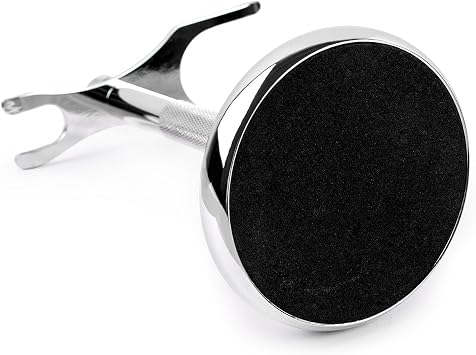 QSHAVE Deluxe Chrome Razor and Brush Stand Holder, Prolong The Life of Your Shaving Brush, 2 Prongs